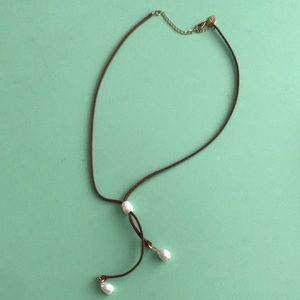 3 pearl drop necklace